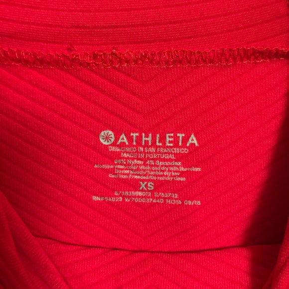 Athleta | Flurry Scuba Hoodie Long Sleeve Top Red XS EUC - Picture 4 of 4